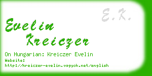 evelin kreiczer business card